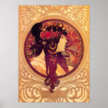 Affiche d'Alphonse Mucha Donna Orechini