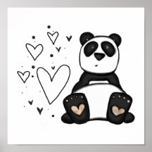 Affiche d'amour du panda Vol25