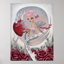 Affiche d'ange de bord de la route