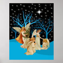 Affiche d'anges d'hiver