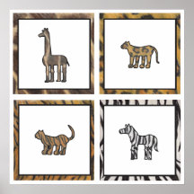 Affiche d'animal sauvage