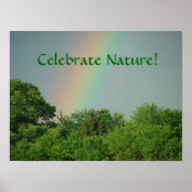 Affiche d'arbres de jour de la terre et de journée