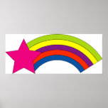 affiche d'arc-en-ciel d'étoile
