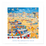 Affiche d'art : Bateaux et cordes, St Ives, les Co posters