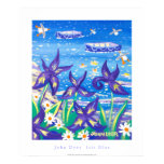 Affiche d'art : Bleu d'iris posters
