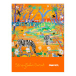 Affiche d'art : Coucher du soleil rayé de safari a posters