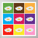affiche d'art de bruit de marguerite de 8,99