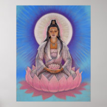 Affiche d'art de Kuan Yin de déesse