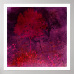 Affiche d'art de nuit d'automne