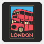 affiche d'art déco de Londres Westminster Angleter Sticker Carré