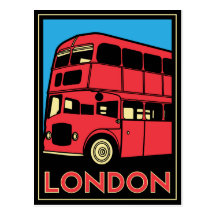 affiche d'art déco de Londres Westminster Angleter Cartes Postales