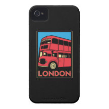 affiche d'art déco de Londres Westminster Angleter Coque iPhone 4