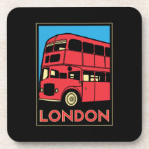 affiche d'art déco de Londres Westminster Angleter Sous-bocks