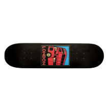 affiche d'art déco de Londres Westminster Angleter Skateboards Customisés