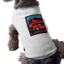 affiche d'art déco de Londres Westminster Angleter T-shirt Pour Toutou