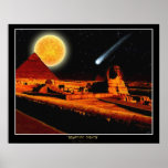 Affiche d'art d'imaginaire de sphinx "de NUITS ÉGY