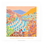 Affiche d'art : La chaleur de l'automne, collines  posters