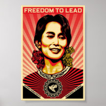 Affiche d'Aung San Suu Kyi