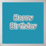 Affiche d'autographe de joyeux anniversaire