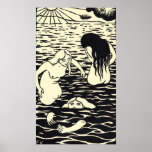 Affiche de baigneuses de trois de Felix Vallotton 