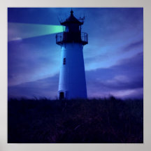 Affiche de balise de phare