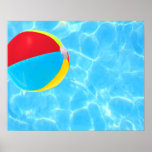 Affiche de ballon de plage