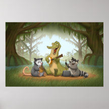 Affiche de bande de cruche de bayou