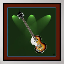 Affiche de basse de violon