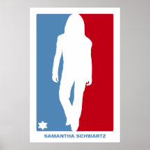 Affiche de bat mitzvah d'étoile de sports