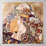 Affiche de bébé de ~ de Gustav Klimt