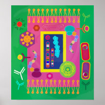 Affiche de biologie - style de Matisse