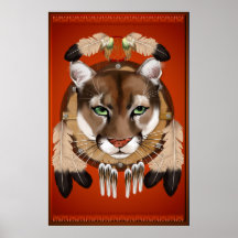Affiche de bouclier de puma grande
