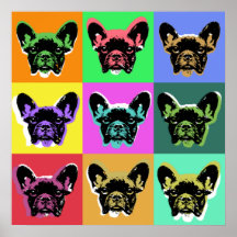 Affiche de bouledogue français