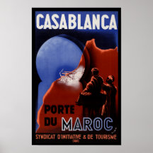 Affiche de Casablanca Pore Du Maroc Travel