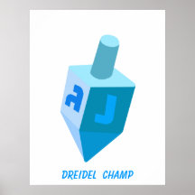 AFFICHE DE CHAMPION DE DREIDEL