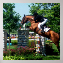 Affiche de cheval de Grand prix