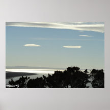 Affiche de ciel de bluff