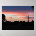 Affiche de ciel de coucher du soleil