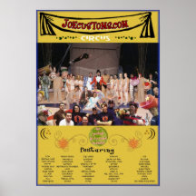 affiche de cirque d'escroquerie de JoeCustoms.com