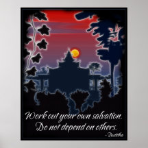 Affiche de citation de salut de Bouddha