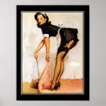 Affiche de classique de Pin- de fille