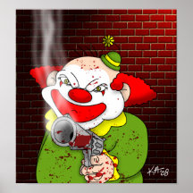 Affiche de clown de tueur