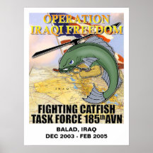 Affiche de combat de poisson-chat