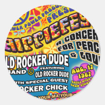 Affiche de concert de Hippiefest Autocollants