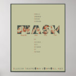 Affiche de concert de masque