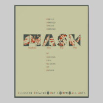 Affiche de concert de masque posters