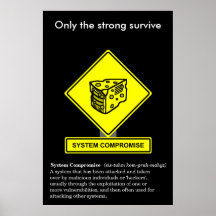 Affiche de conscience de sécurité de compromis de 