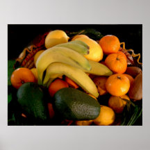 Affiche de corbeille de fruits