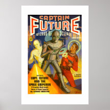 Affiche de couverture de pulpe de capitaine Future