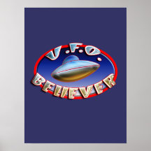 Affiche de croyant d'UFO
